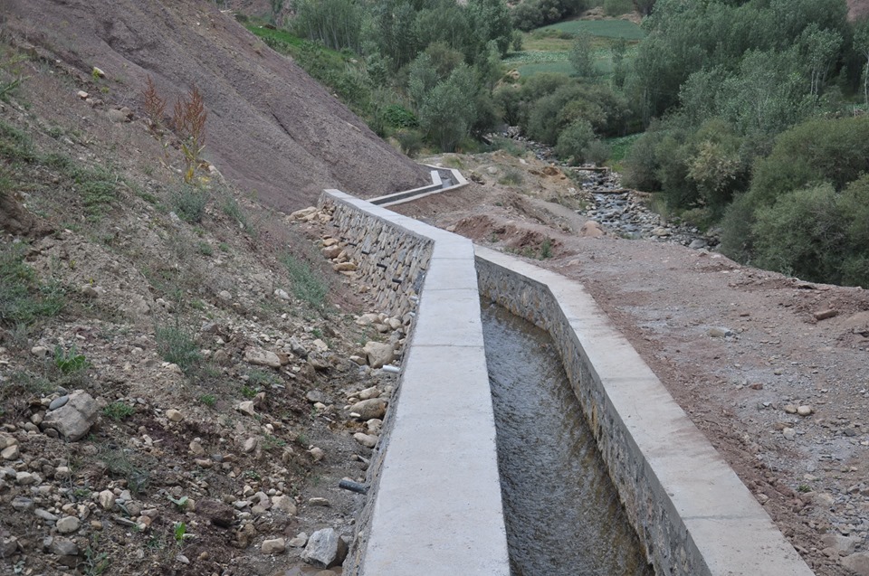 یک کانال آبیاری در بامیان به بهرهبرداری رسید
