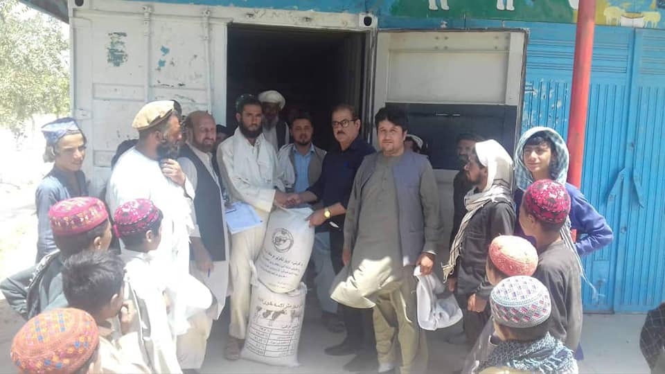 بګرام کې پر ۱۰۰ مالدارو کوچیانو د څارویو متوازن خوراکي توکي او درمل ووېشل شول