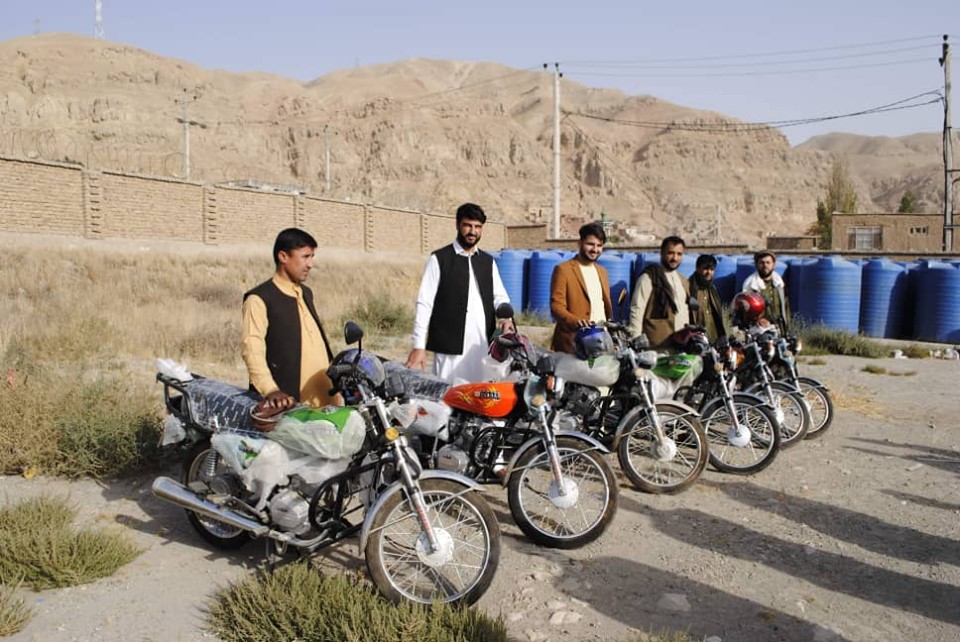 Six Motorbikes Distributed for Baghlan Agriculture Directorate Staff