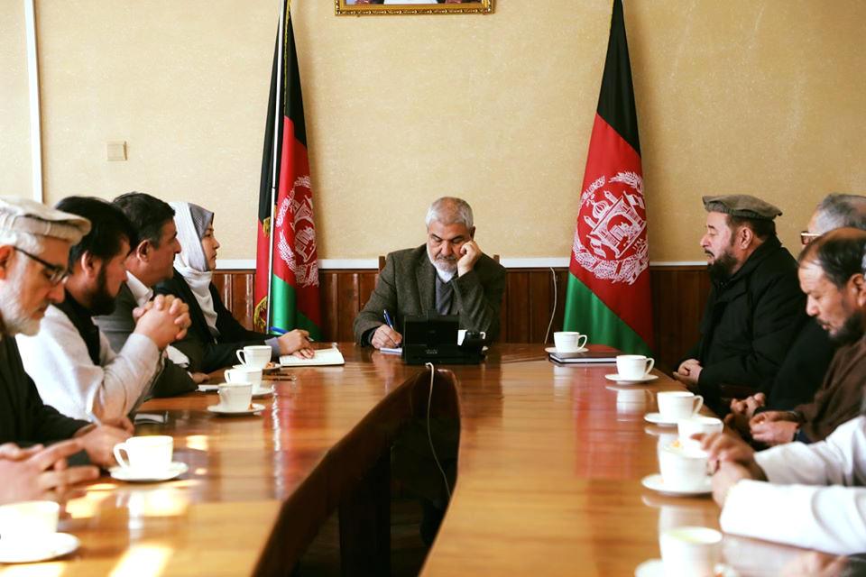 دیدار وزیر زراعت با والی میدانوردک، روی توسعهی باغداری