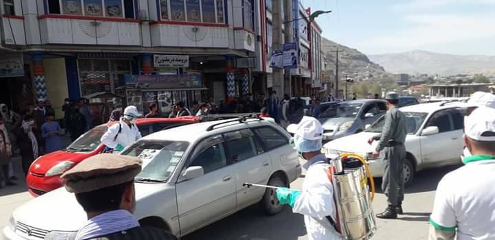 ریاست زراعت، آبیاری و مالداری ولایت بدخشان به منظور جلوگیری از شیوع ویروس کرونا کمپین ضد عفونی‌سازی شهر فیض آباد را راه اندازی کرد