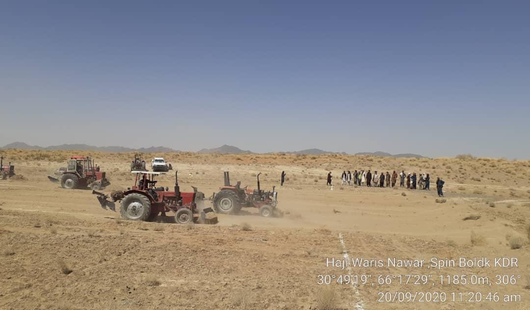 د کندهار په بولدک کې ۲۰ خاورین حوضونه جوړیږي