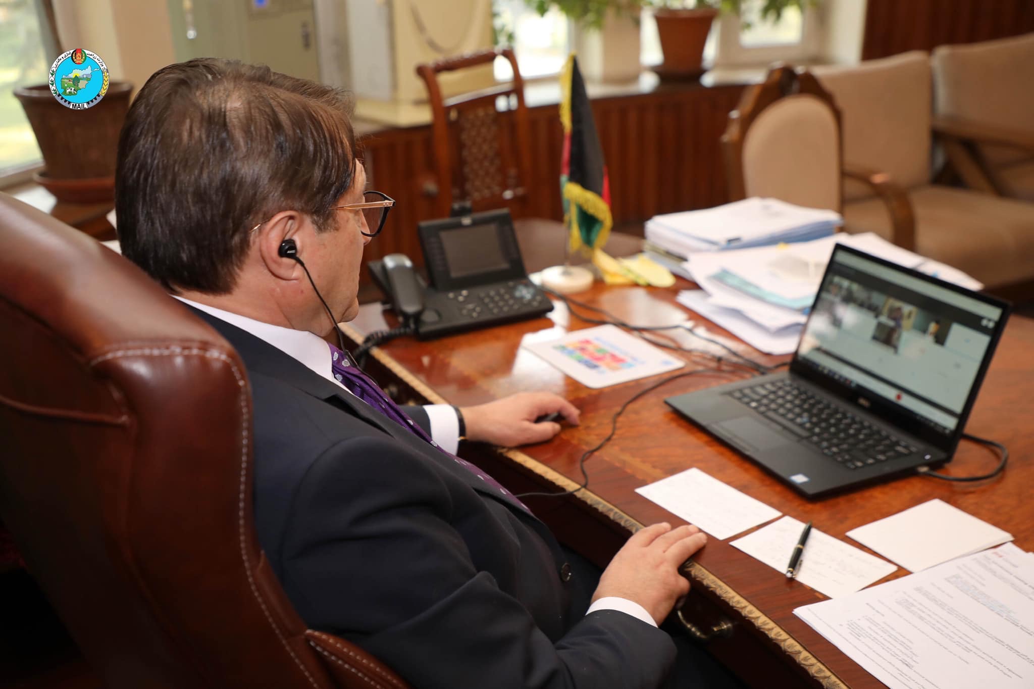 Acting Minister of the Ministry of Agriculture talks with Representatives of USAID and the Department of Agriculture of US about standardization of Agricultural Products.