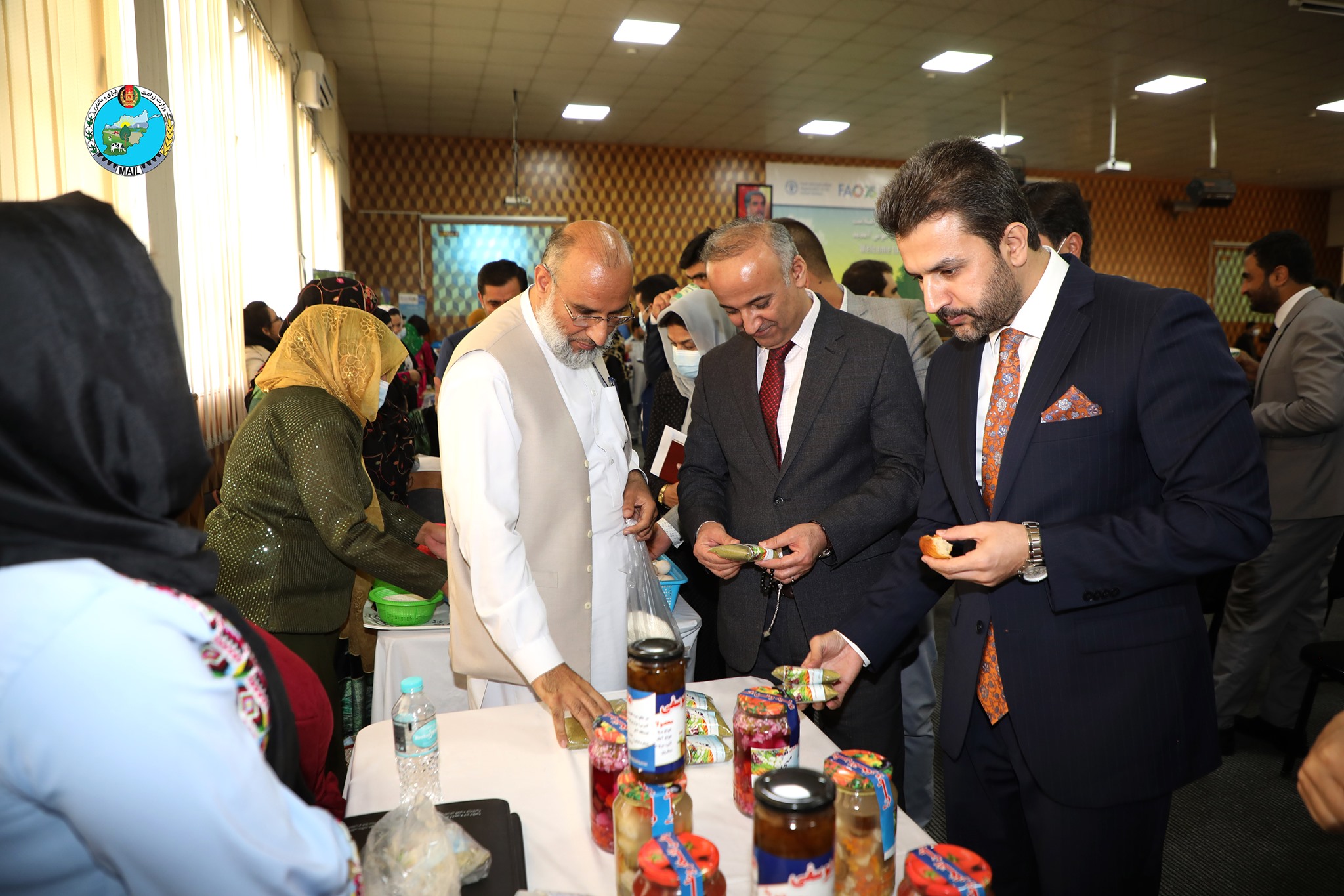 Food exhibition on celebration of the  World's Food Day at Ministry of Agriculture