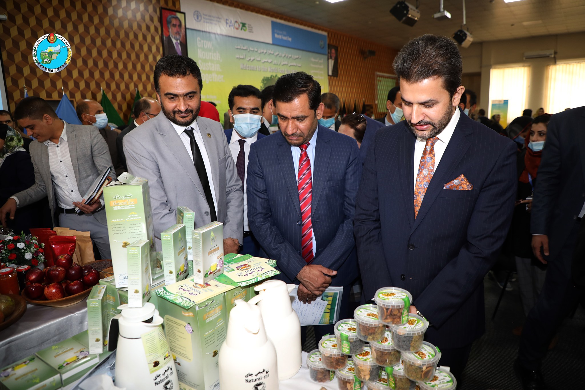 Food exhibition on celebration of the  World's Food Day at Ministry of Agriculture