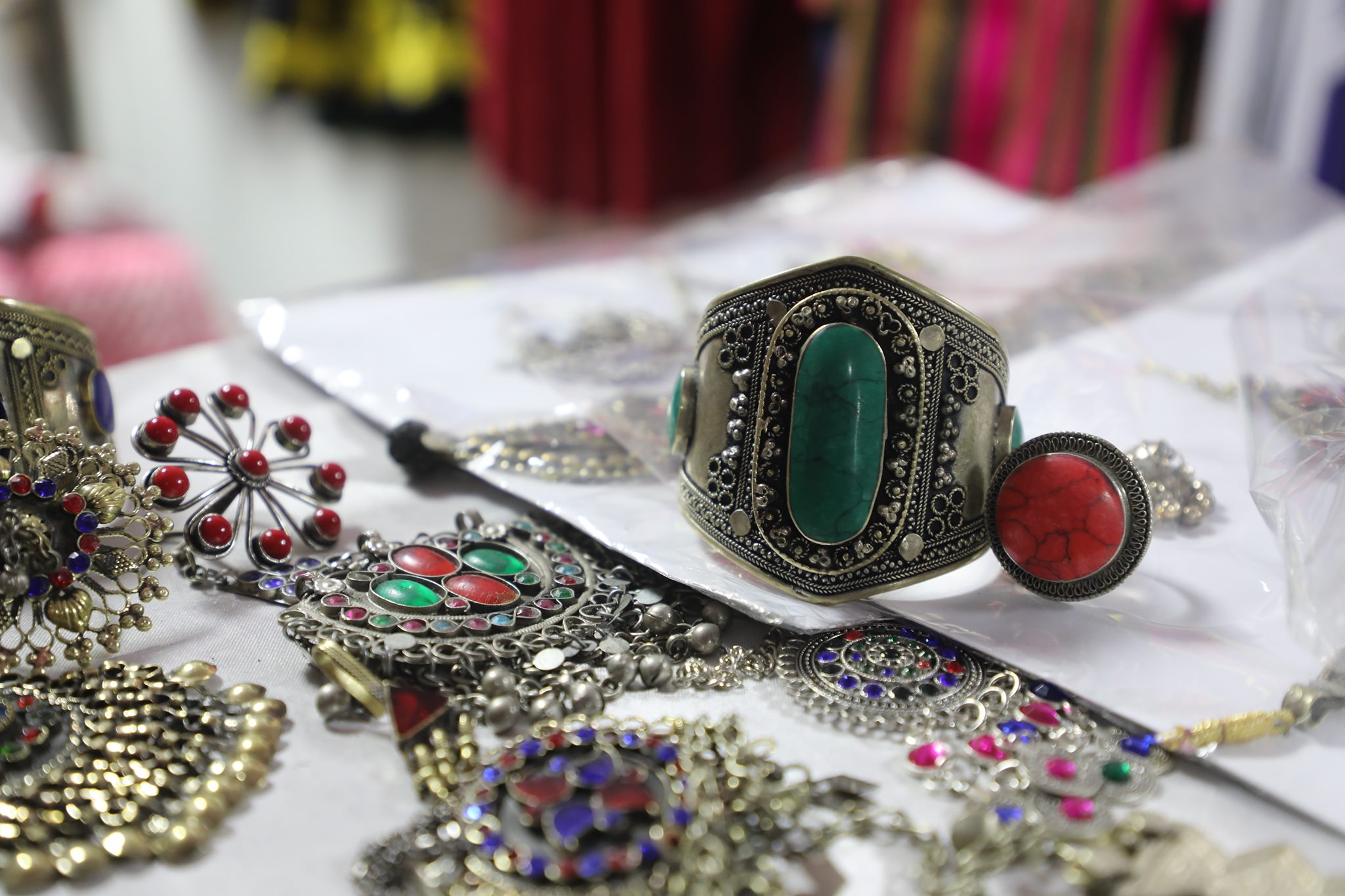 Women's handicrafts from jewelry to various national clothes, We are your host at  Badam_ Bagh exhibition till the end of Thursday, the fifth of Hamal.