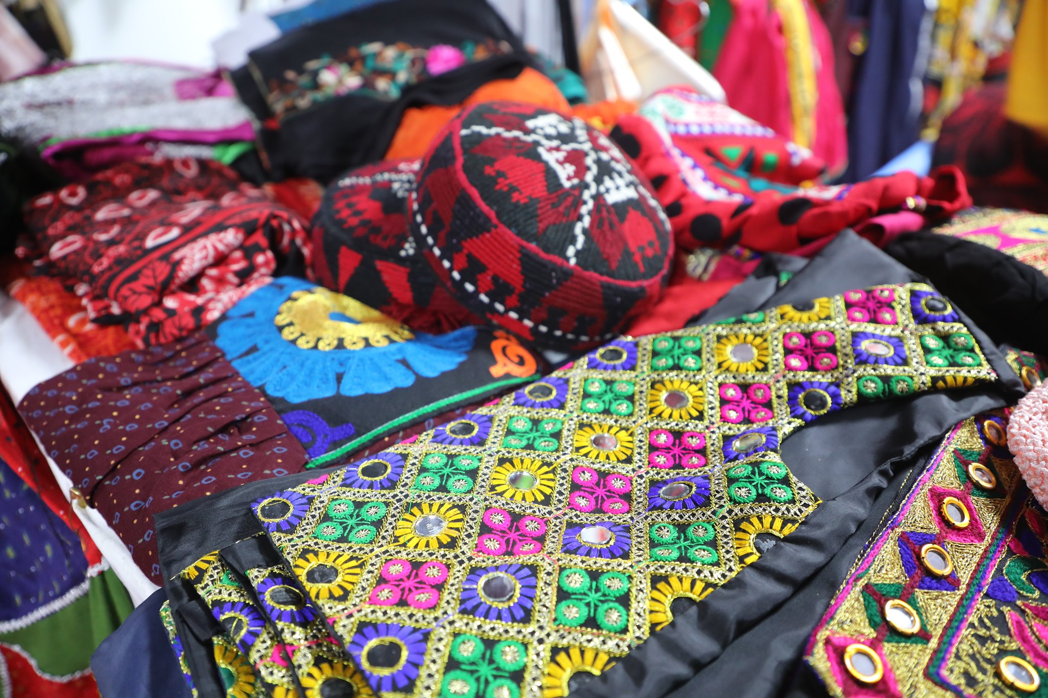 Women's handicrafts from jewelry to various national clothes, We are your host at  Badam_ Bagh exhibition till the end of Thursday, the fifth of Hamal.