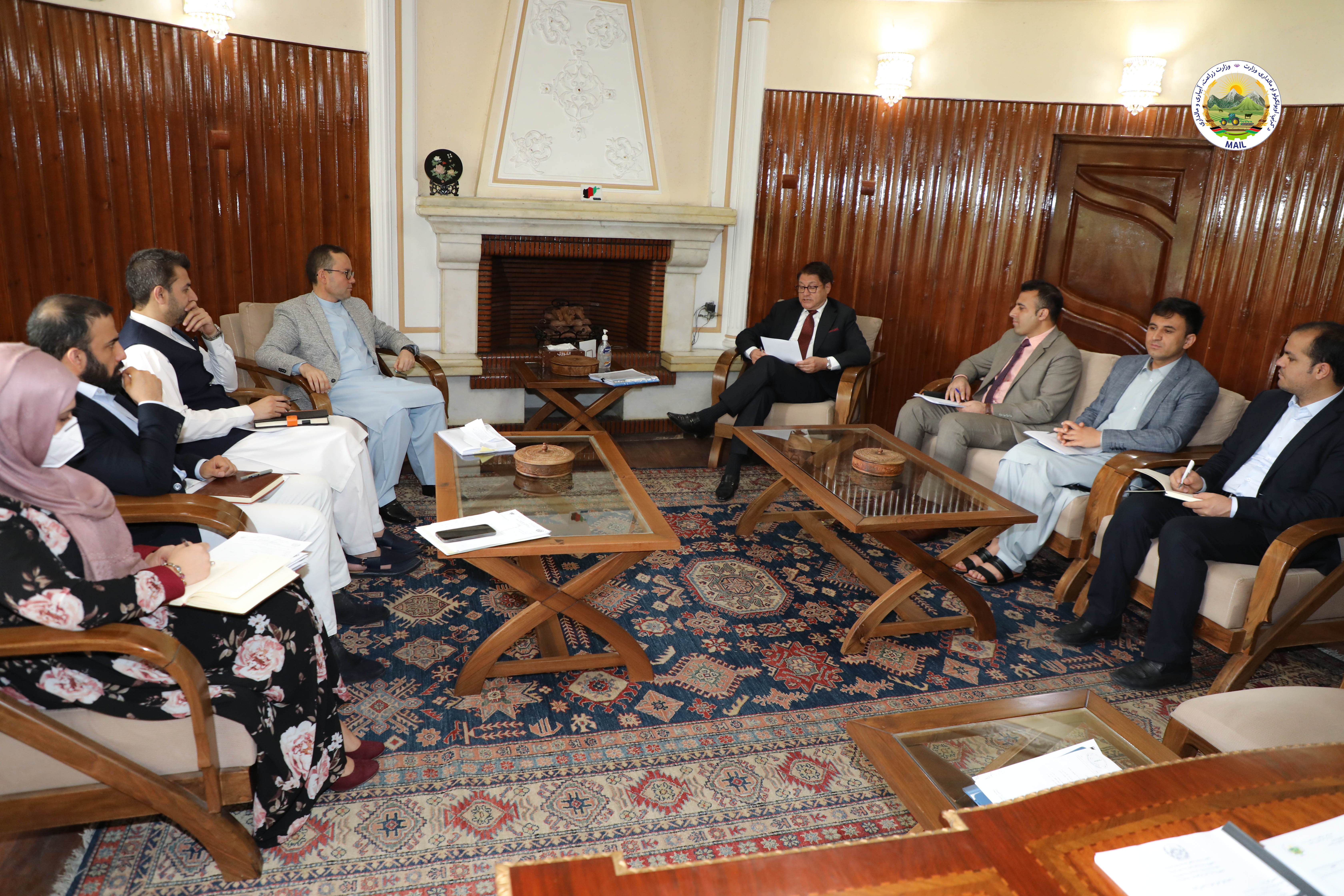 جلسه رهبری وزارت زراعت در مورد بحث روی موضوعات مختلف برگزار شد