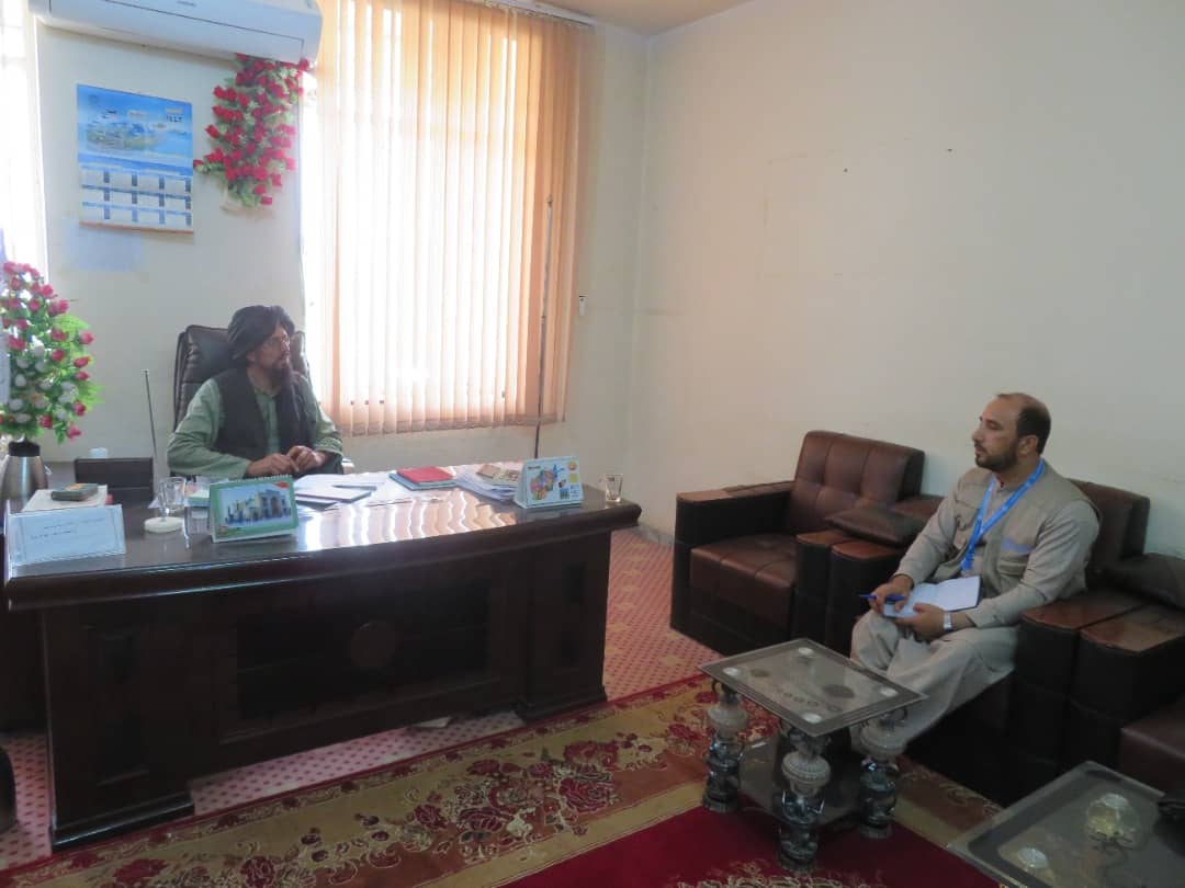 د نيمروز دکرنې رئيس د (FAO) ادارې او (ANRCC) موسسې د سوېل لوېديځې حوزې چارواکو سره وکتل