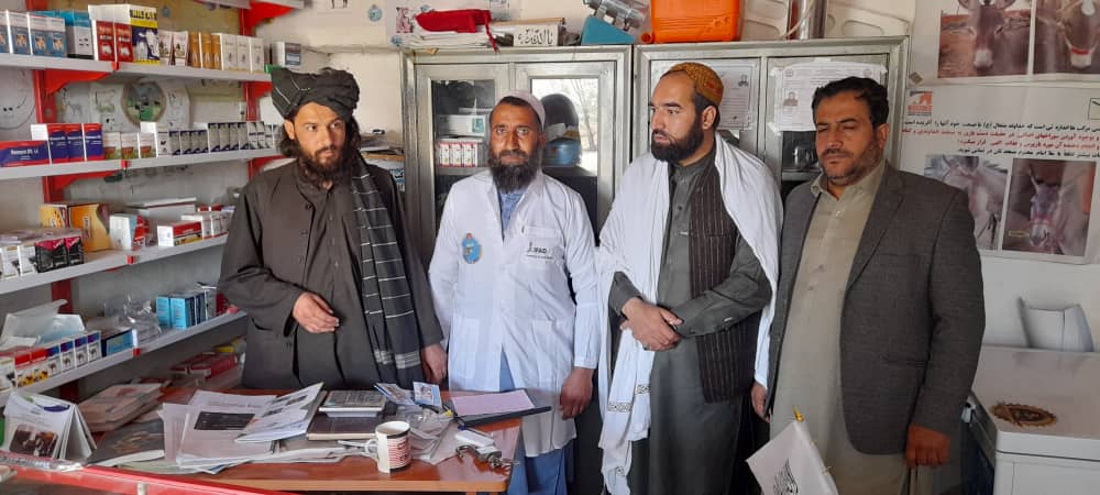 از شماری از کلینیک‌های صحت حیوانی در ولسوالی قره‌باغ و ده‌سبز نظارت شد