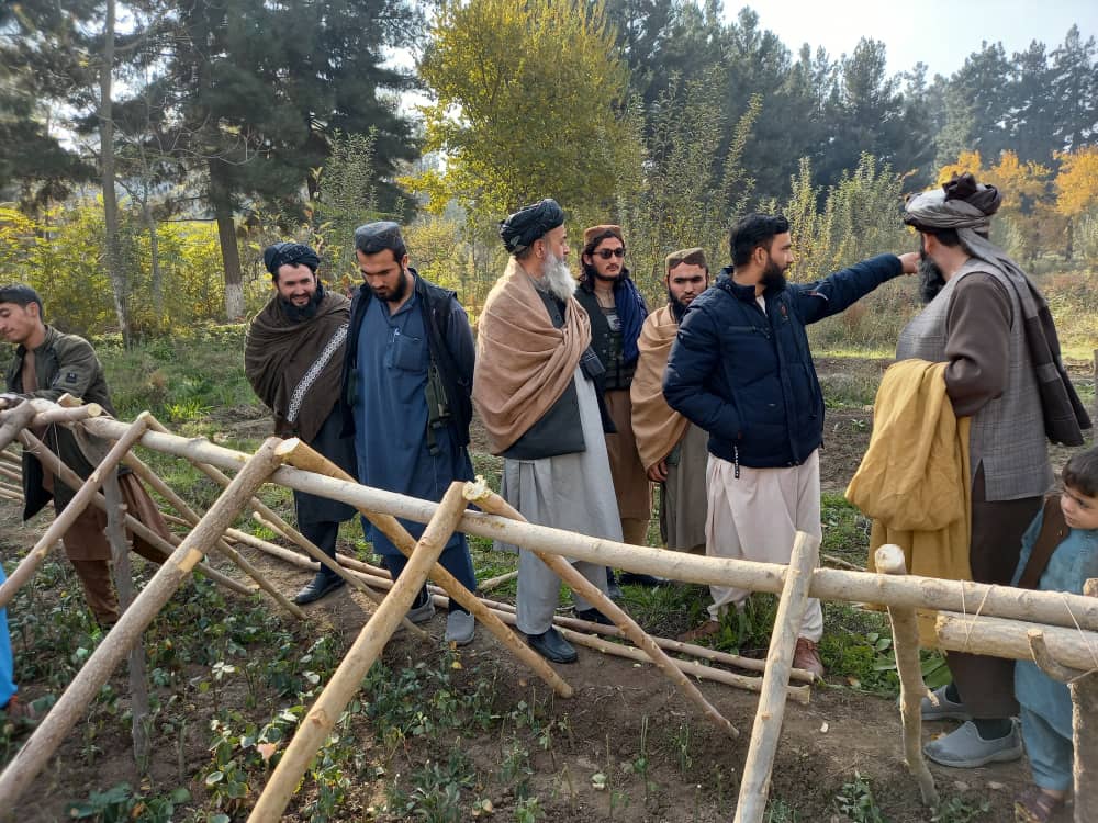 ریس عمومی منابع طبیعی وزارت زراعت از باغ زراعت ولایت بغلان دیدار کرد