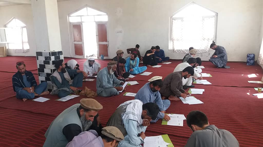 آموزش دهی  نزدیک به ۱۰۰ مالدار در  ولسوالی خاک جبار کابل