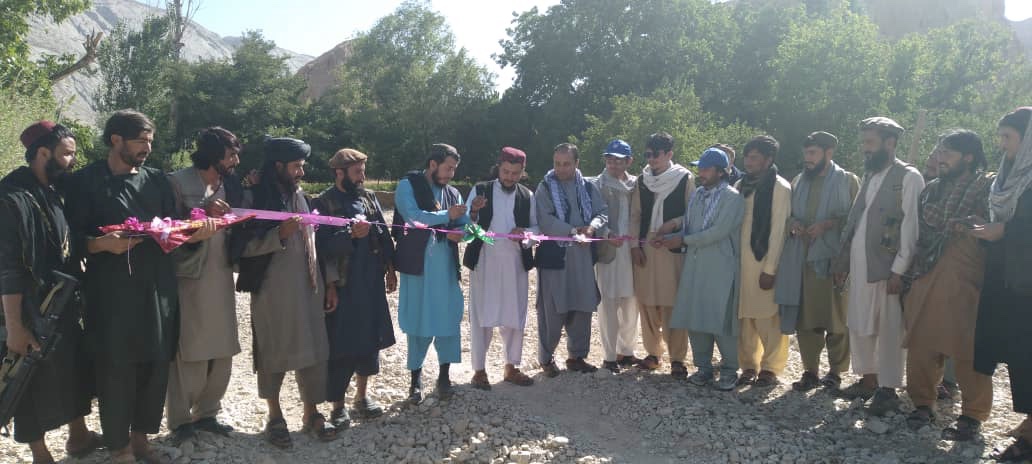 افتتاح یک باب دیوار استنادی در ولسوالی کهمرد ولایت بامیان 