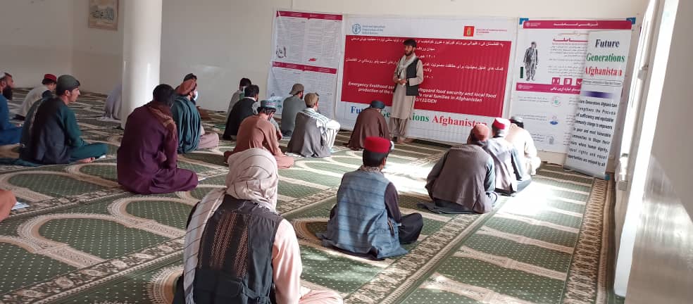 میدان وردګو ولایت کې پر یوشمېر بزګرانو د سبوتخمونه او کرنیزې توکي ووېشل شول