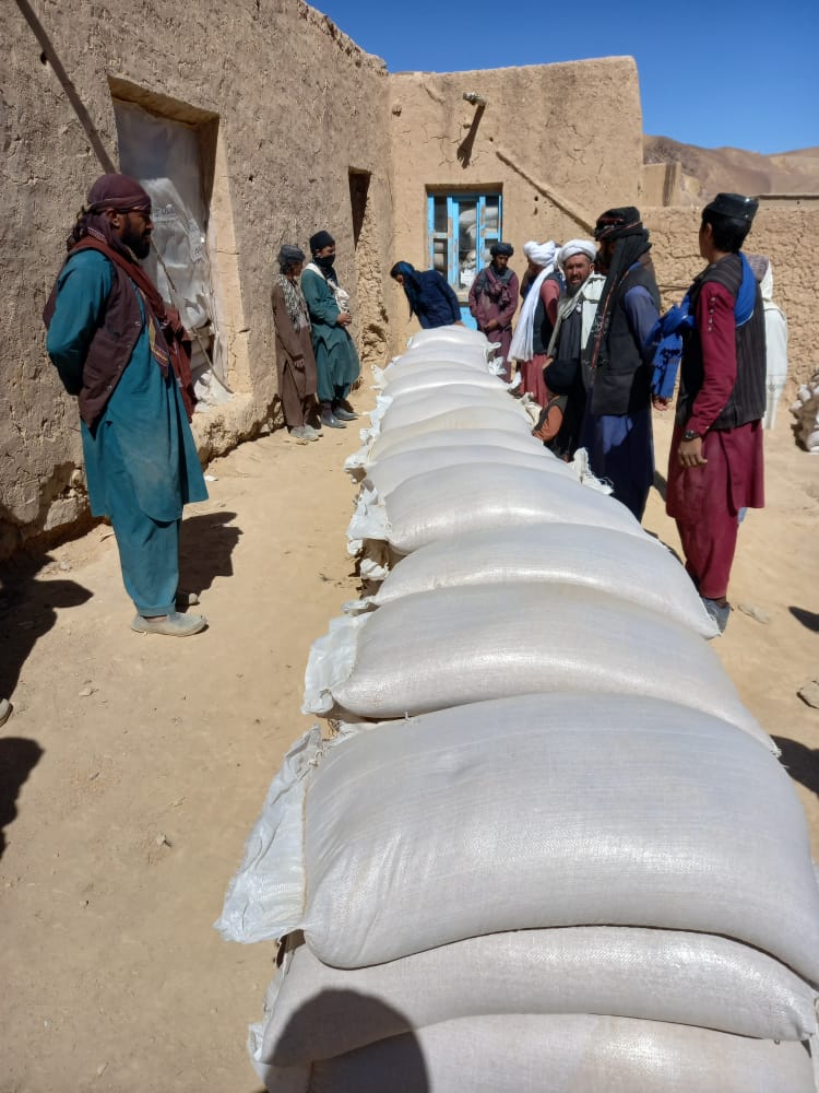 برنامه کار در بدل غدا در ولسوالی پسابند غور تکمیل شد 