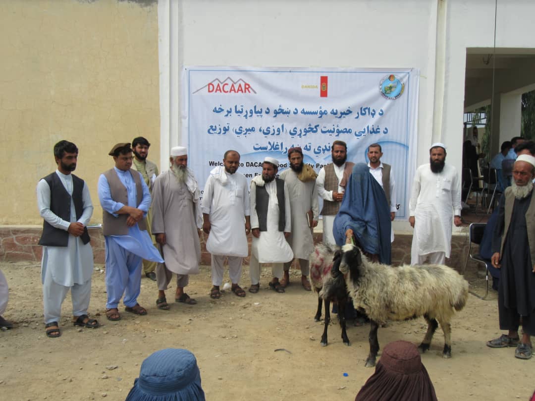 ننګرهار کې په ۹۹ بې وزله او کونډو مېرمنو مېږې او وزې ووېشل شوې