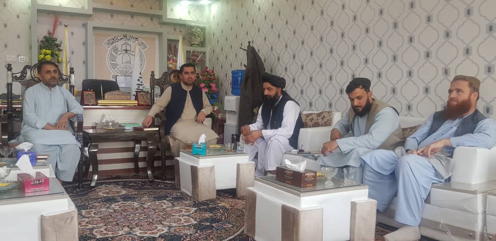 دیدار  ریس زراعت کندز با مسول دفتر دست بدست