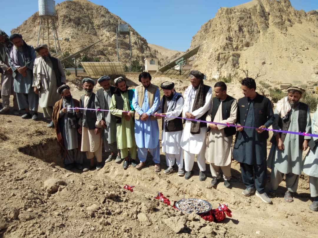 کار احداث یک گدام محصولات زراعتی در ولسوالی خرم‌سارباغ ولایت سمنگان آغاز شد