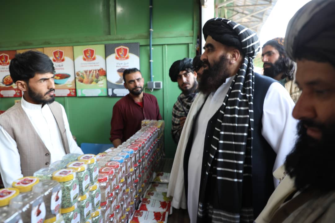 د بهرنیو چارو وزارت سرپرست د کرنې وزارت د کرنیزو محصولاتو له خزانې نندارتون څخه لیدنه وکړه