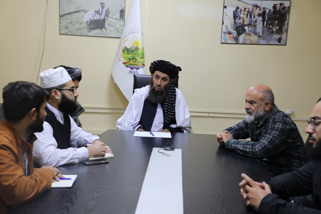 دکرنې او مالدارۍ مرستیال د IHHمؤسسې د کرنیزو برنامو مسوول سره وکتل