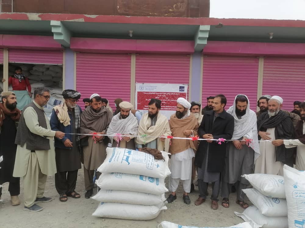 خوست کې پر یوشمېر مالدارانو د څارویو خوراکي توکي وېشل کېږي