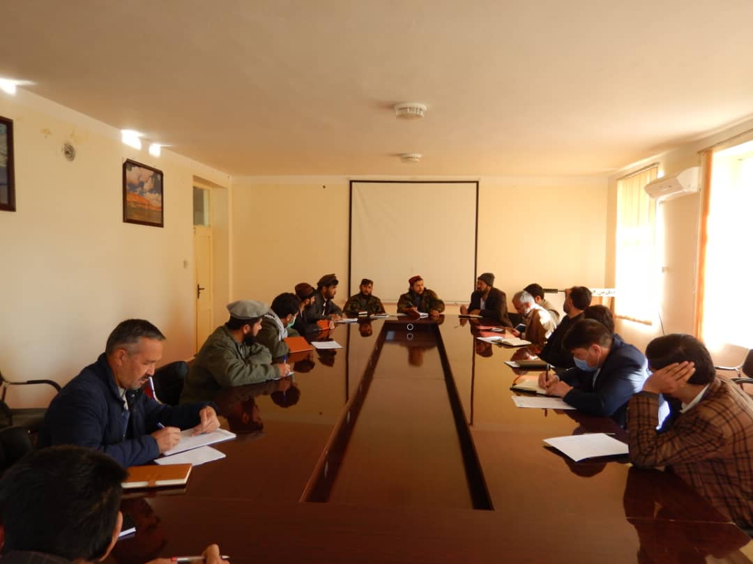 تدویر جلسه سکتوری با موسسات همکار در ولایت بامیان 