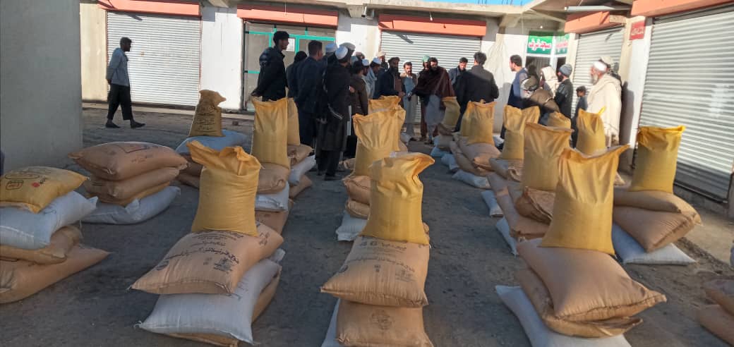 دلوګر محمدآغې کې پر یوشمېر بزګرانو د غنمو اصلاح شوي تخم او کیمیاوي سرې ووېشل شوې