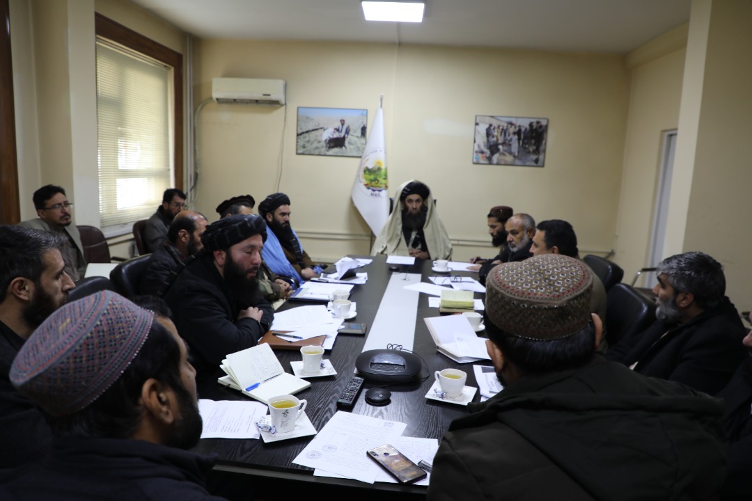 جلسه تخنیکی به‌منظور بررسی پروژه کانال زمینداور ولایت هلمند دایر گردید