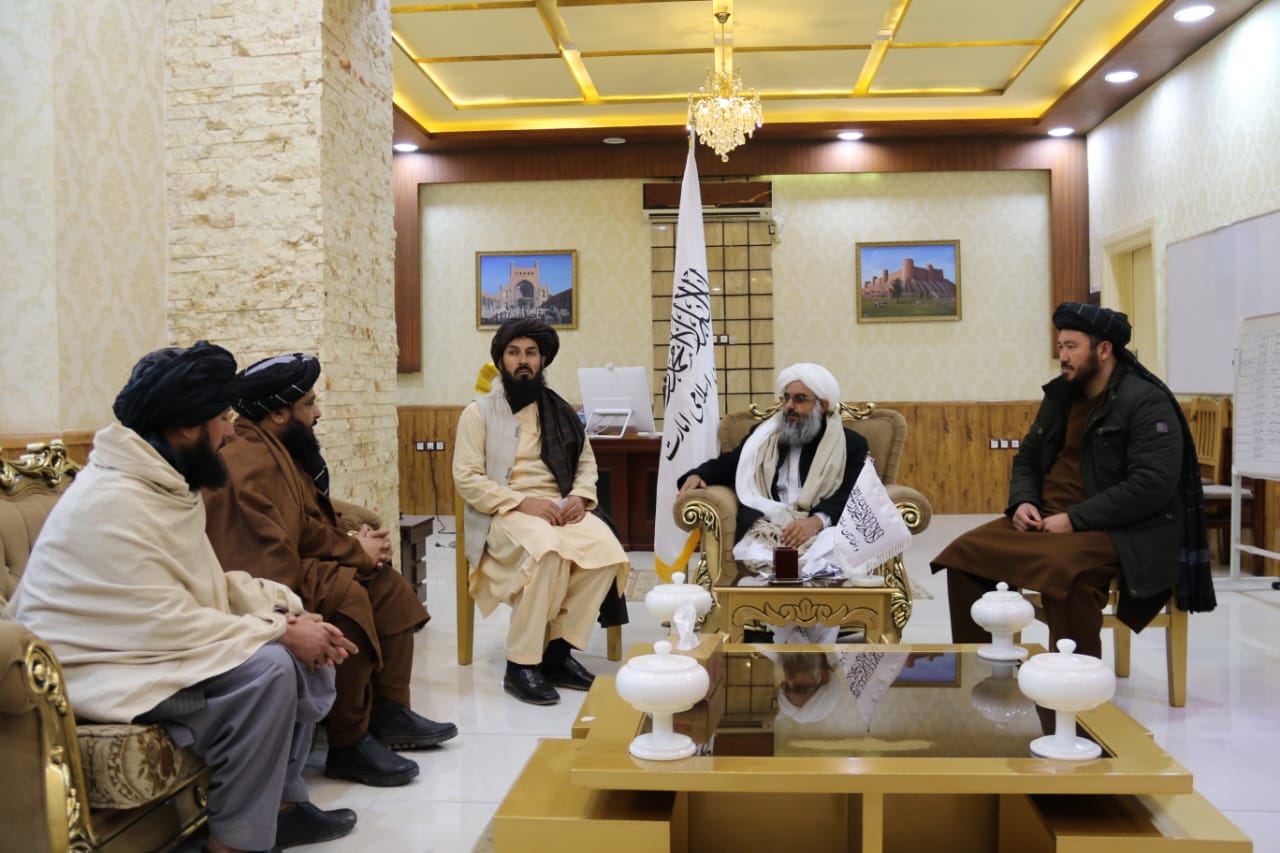 دکرنې وزارت اعزامي پلاوی د هرات ولایت والي سره وکتل