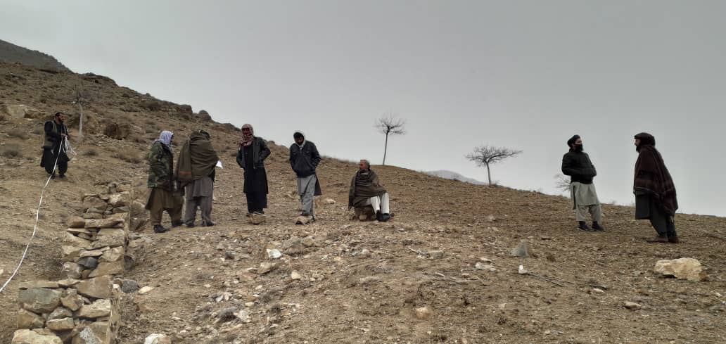 تثبیت ۱۲۷جریب زمین توسط هیئت تخنیکی ولایت پنجشیر در ولسوالی عنابه