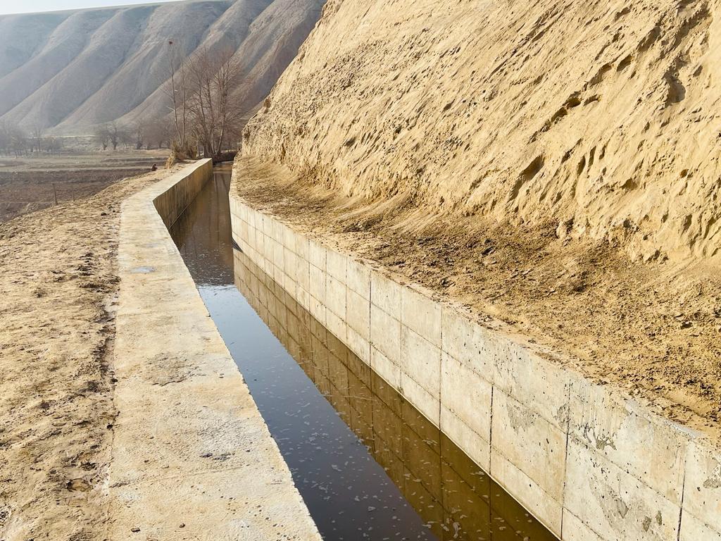 بهره برداری یک کانال آبیاری به طول ۱۳۵ متر در ولایت کندز
