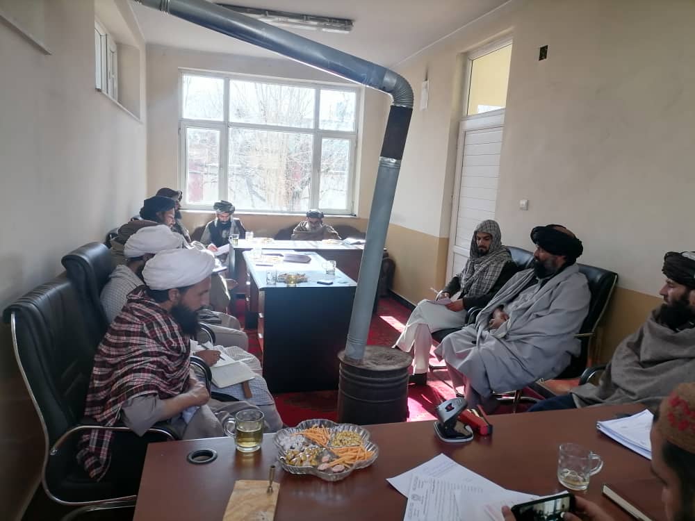 د میدان وردګو  ولایت د غصب د مخنیوي او غصب شوو ځمکو د استرداد تخنیکي ټیم غونډه تر سره شوه 