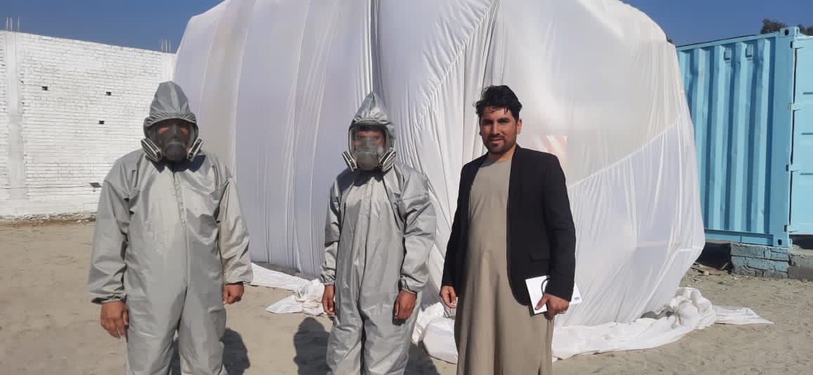 د ننګرهار دکرنې ریاست: په لومړی ځل د صادراتي کرنیزو محصولاتو ضد عفونې کولو (فومکیشن) لړۍ پیل شو