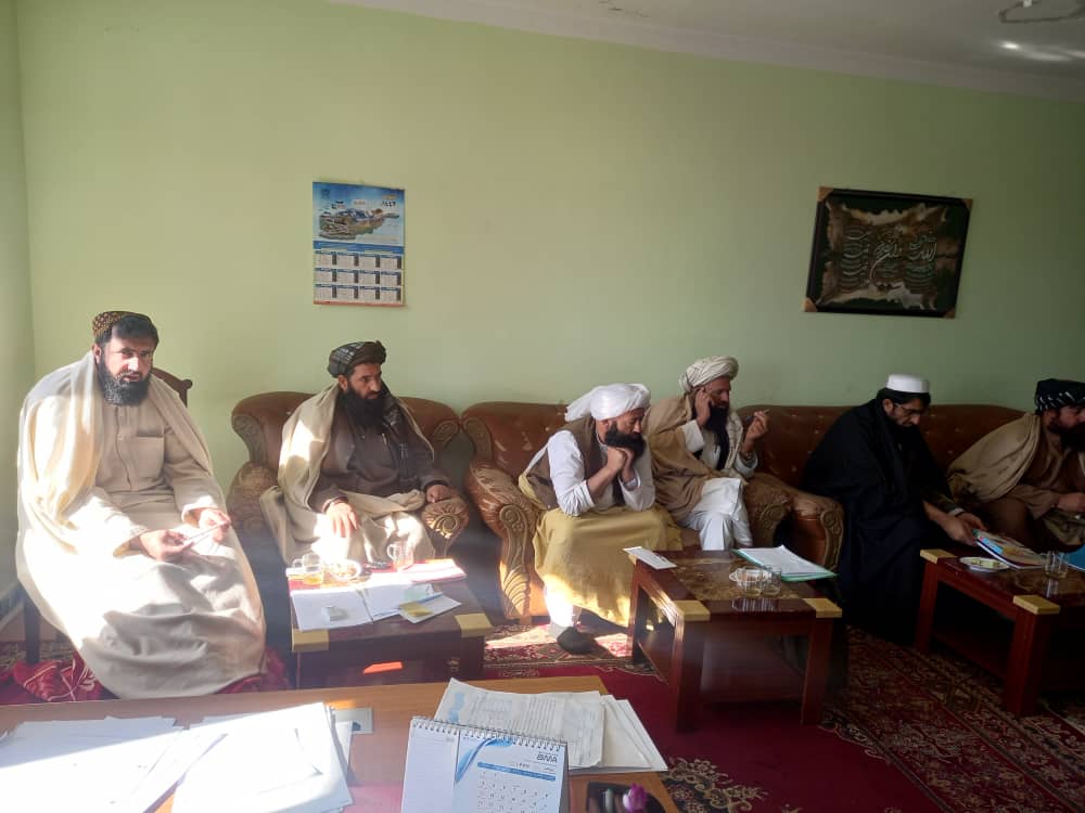 خوست کې د ځمکې د غصب مخنیوی او غصب شویو ځمکو د بېرته را ګرځولو تخنیکي پلاوي غونډه 