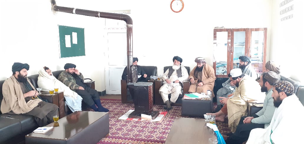 جلسه هیئت تخنیکی  جلوگیری از غصب زمینهای امارتی در ولایت لوگر دایر شد