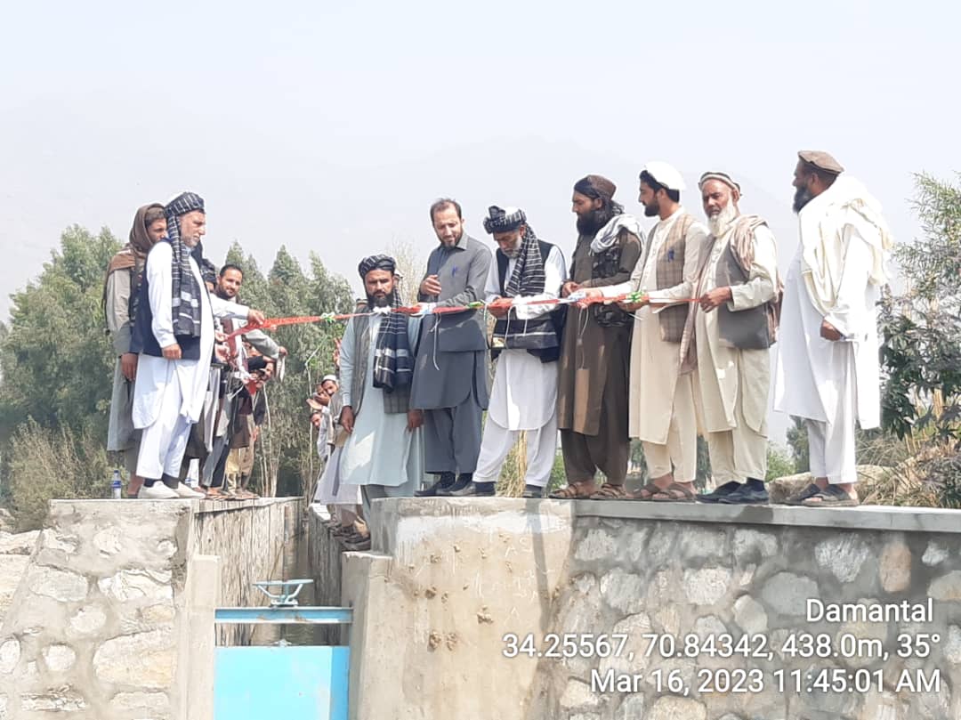 د ننګرهار مهمند دره کې د نږدې ۷ میلیونه افغانیو په لګښت یوه پروژې ګټې اخیستنې ته وسپارل شوه