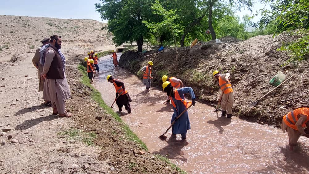 د ننګرهار دکرنې ریاست: سرخرود ولسوالی کټپور کې د کانال پاکولو چارې په چټکۍ روانې دي