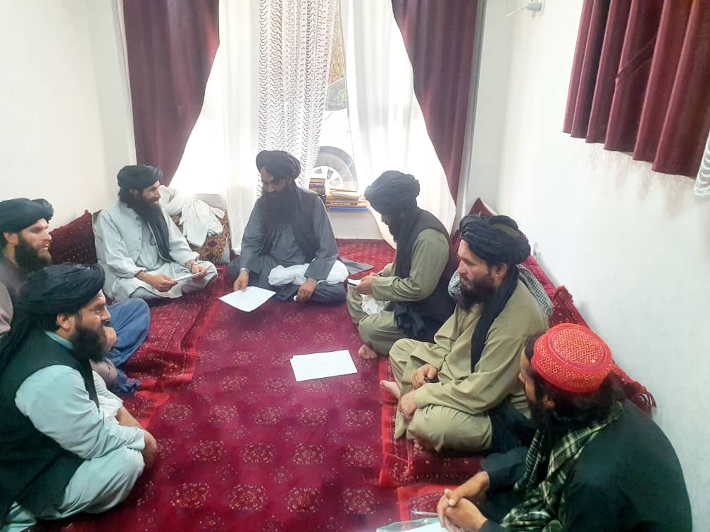 پروان کې د امارتي ځمکې غصب مخنیوی تخنیکي پلاوی د استیناف محکمې رییس سره وکتل