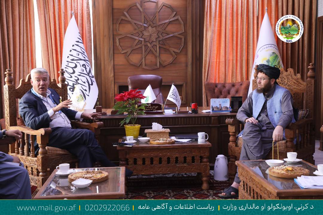 دکرنې وزیر په افغانستان کې د ملګرو ملتونو د خوړو او کرنې ادارې(FAO) رییس سره وکتل