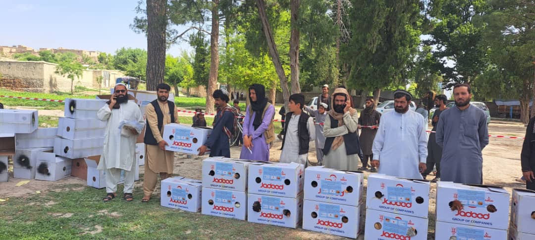 د خوست علیشېر کې ۳۶۴ کورنیو سره مرستې وشوې