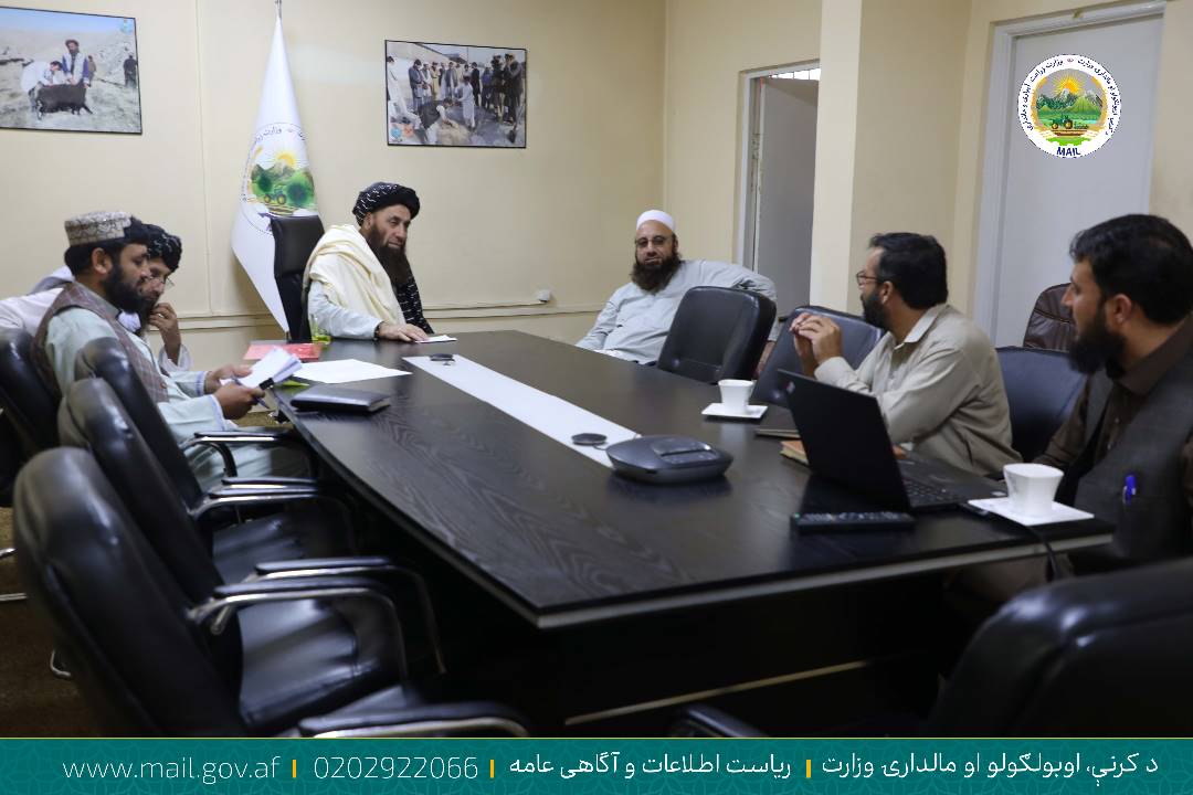 د کرنې او مالدارۍ مرستیال د افغانستان د کلیو د بیارغونې ادارې د پروژې له چارواکو سره وکتل