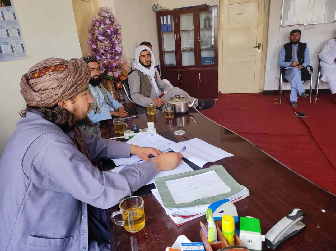 جلسه به منظور بررسی امورات اراضی بامیان دایر شد