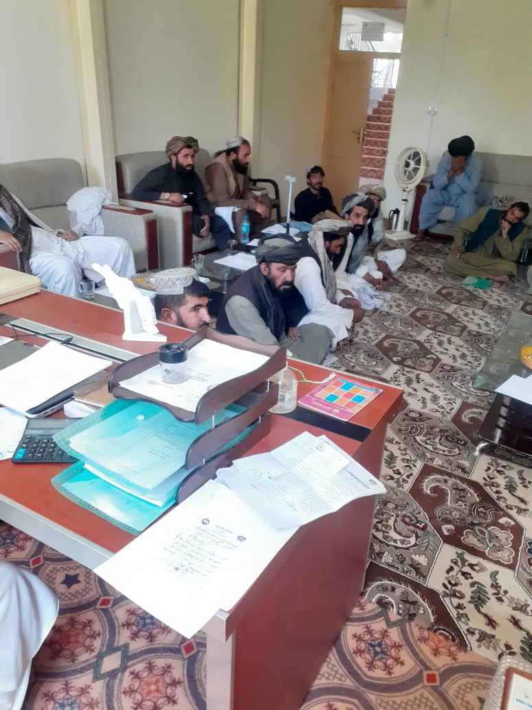 زابل کې د ځمکې غصب او غصب شویو ځمکو د بېرته راګرځولو تخنیکي پلاوي غونډه