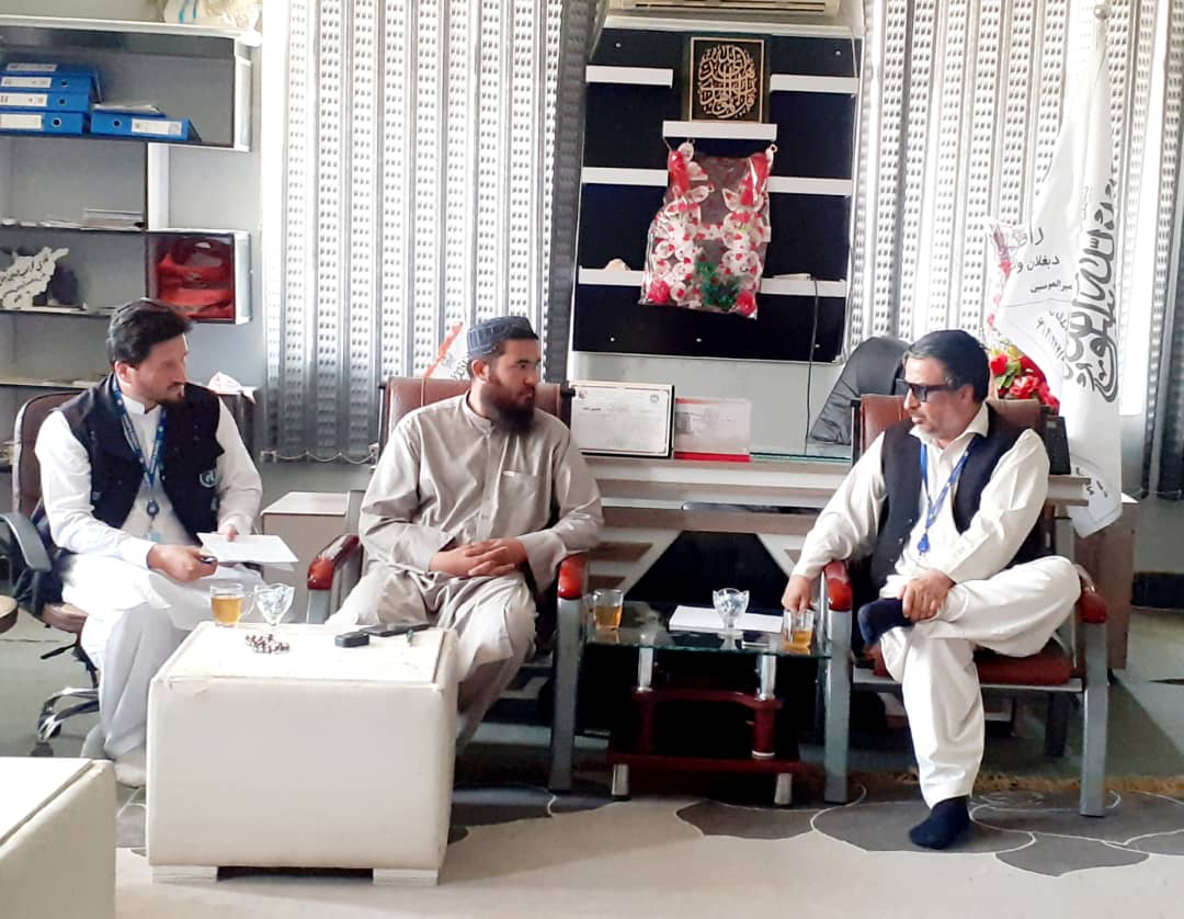 دیدار رییس زراعت ولایت بغلان مسوولان نهاد های مدت رسان در بغلان