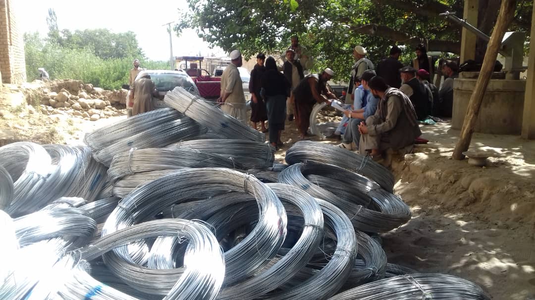 تلاش جهت جلوگیری از تخریبات سیلاب در ولسوالی شکردره 