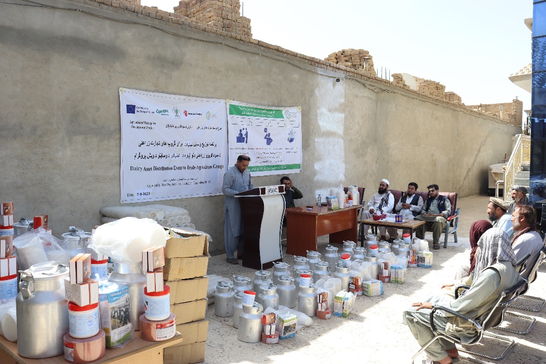 توزیع وسایل پروسس محصولات مالداری برای ۱۳۹ مالدار در ولایت کندز