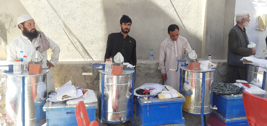 لوګر کې پر سلګونو بې ځایه شویو او اړمنو کورنیو د شاتو مچۍ او اړونده توکي ووېشل شول