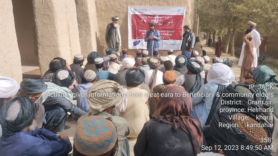 د هلمند ګرمسیر کې پر سلګونو بزګرانو د غنمو اصلاح شوي تخمونه او کیمیاوي سرې وېشل کېږي