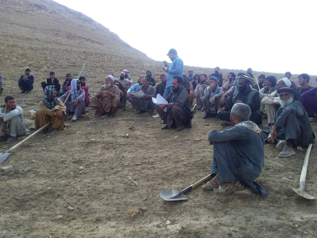 آغاز کار پروژه بهمنظور جلوگیری از ضایعات آب در  ولسوالی شکر دره ولایت کابل