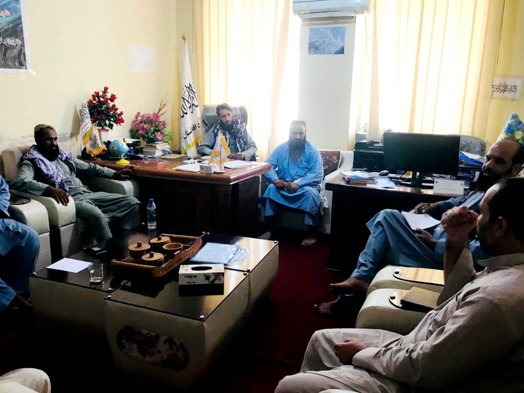 دیدار آمر منابع طبیعی ریاست زراعت بغلان با نمایندهگان ریاست اقتصاد و موسسه اکتید